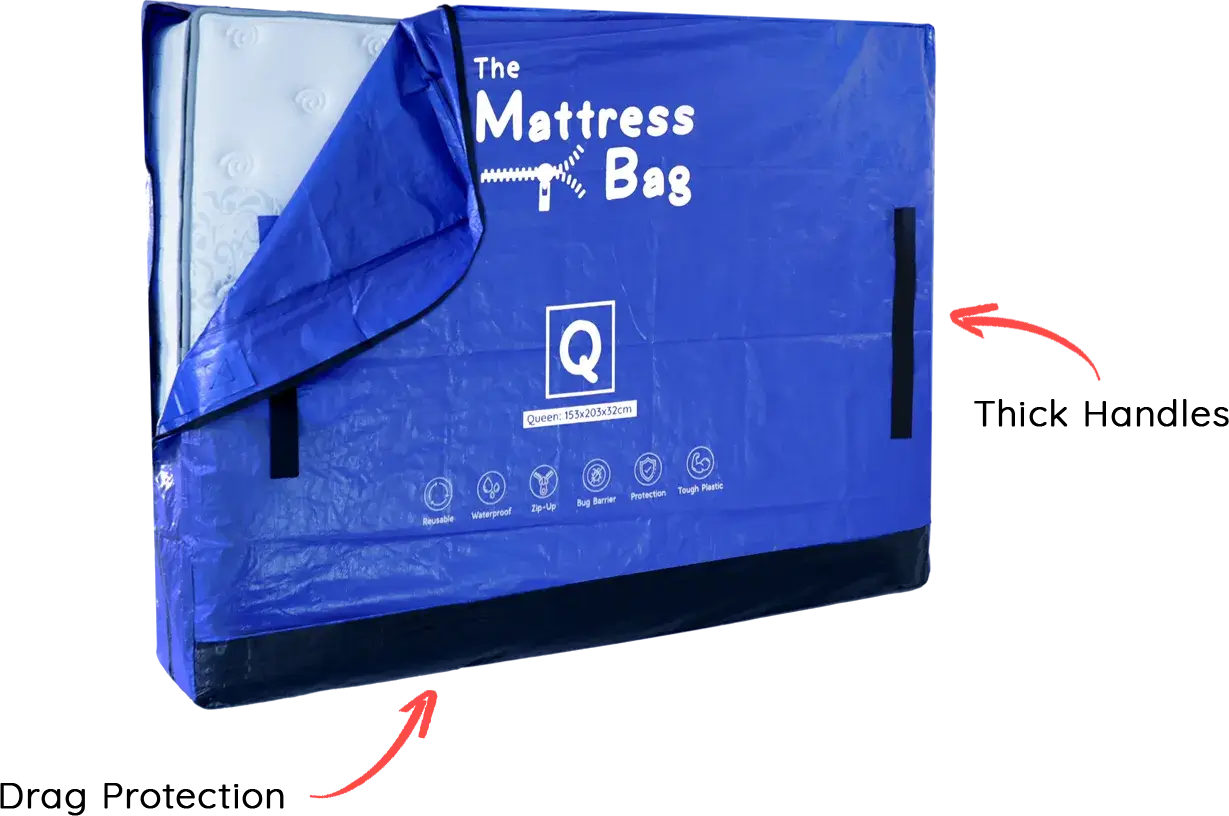 Mattress Moving Bag HeavyDuty Handles, Zipup Moving Bag
